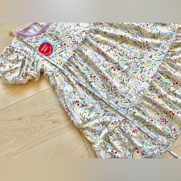 NWT Magnetic Me Easter Floral Modal Ruffle Dress in White 2T - Picture 8 of 12